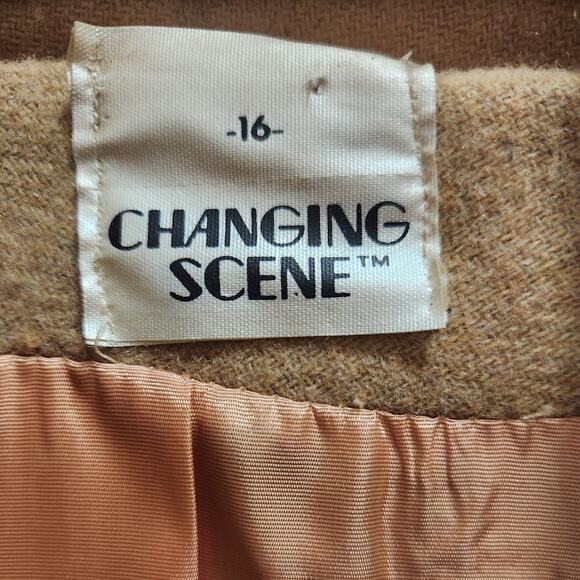 VINTAGE CHANGING SCENE womans blazer  size 16 - Picture 3 of 9